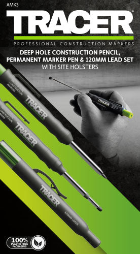 Tracer Deep Hole Pencil, Pen & Lead Set AMK3