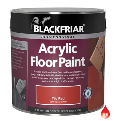 Blackfriar Prof Acrylic Floor Paint 2.5L Tile Red