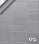15" Stone Grey Small Grosfillex pvc wall panel 2.6mtr len