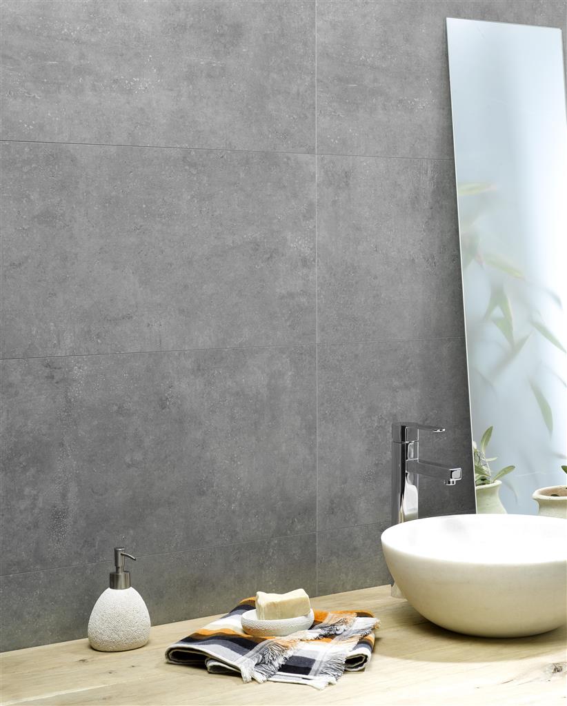 Dumawall Composite Wall Tiles 1.95SQ.M polished concrete