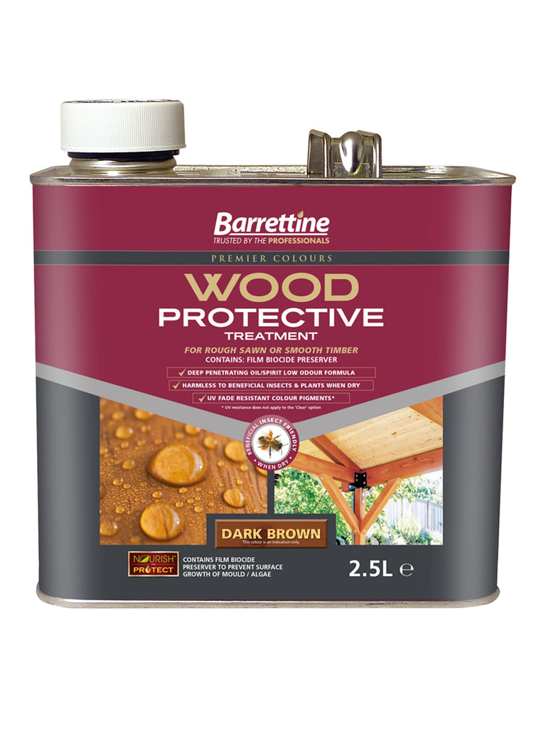Barrettine Wood Protective Treatment Dark Brown 2.5L