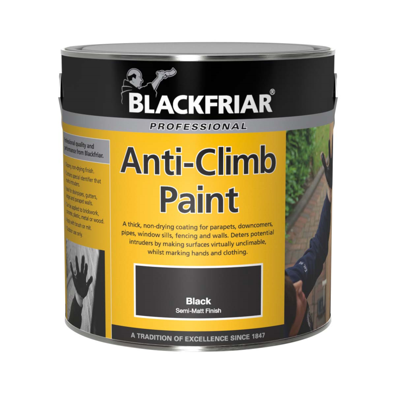 Blackfriar Prof Anti-Climb Paint 5L Black