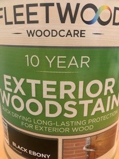 Fleetwood Exterior Woodstain Black Ebony 2.5lt