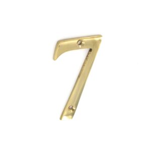 Brass Door Numeral No.7 75mm