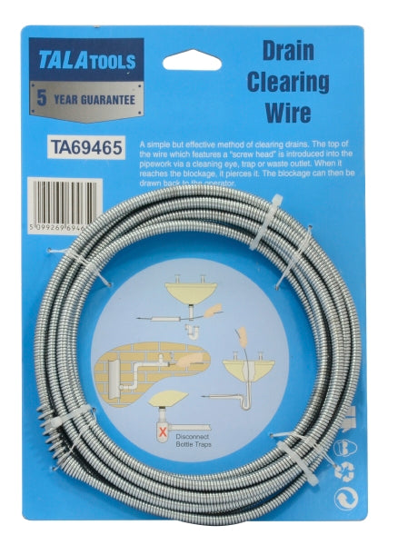 Tala Drain Cleaning Wire