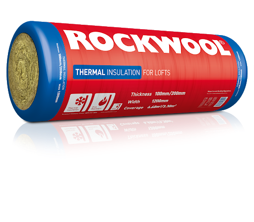 Rockwool Thermal Insulation 100mm Roll 6.6sqmt