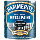 Hammerite Hammered Black Metal Paint 2.5L