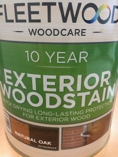 Fleetwood Exterior Woodstain Natural Oak 2.5lt