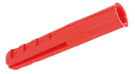 Red 6mm Plastic Plug pk(40)