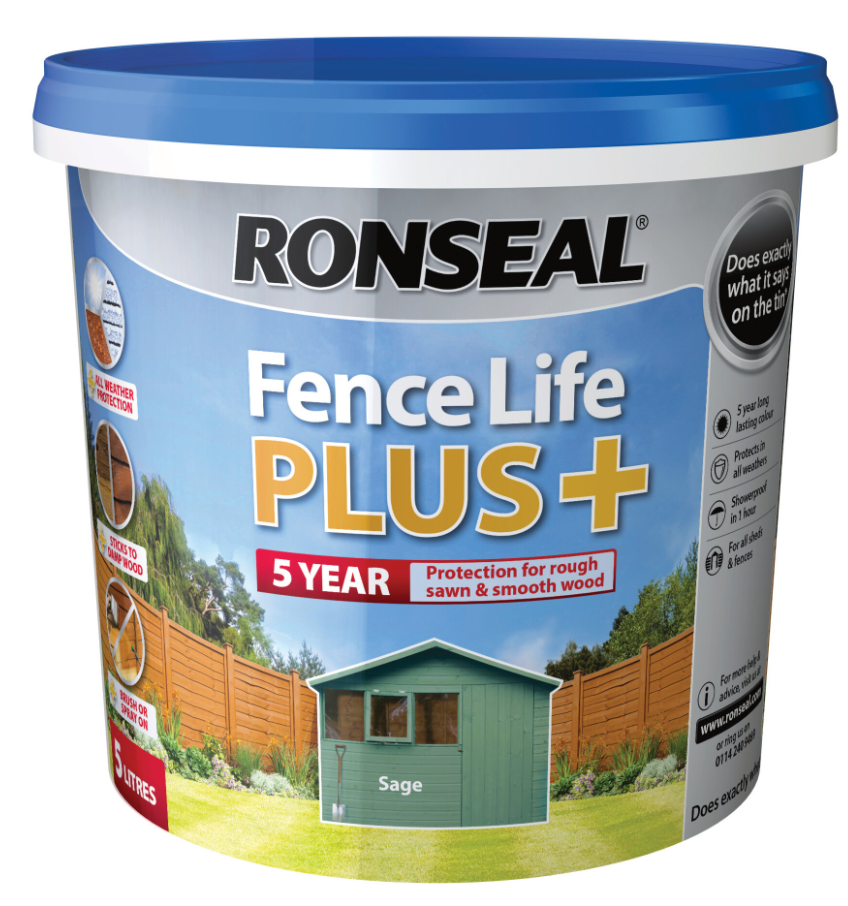 Ronseal Sage Fence Life Plus 5L