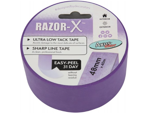 Axus 24mm Razor Ultra Low Tack Masking Tape (1")