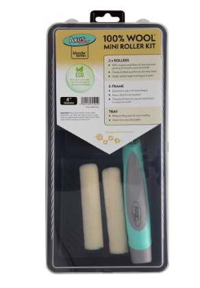 Axus Wool 5pce Mini 4" Roller Kit